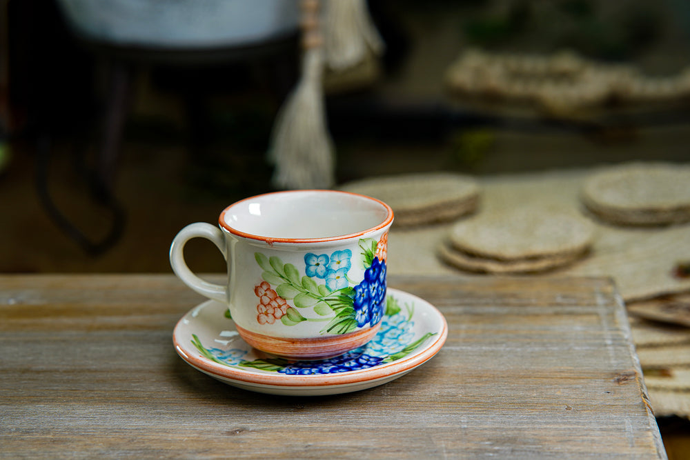 CFS - Medium Artisan Mug – Multicolor Floral Design