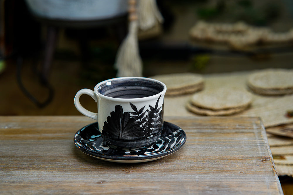 CFS - Medium Artisan Mug – Monochrome Black Design