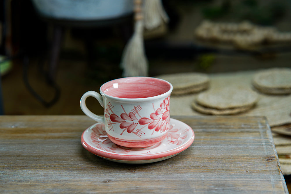 CFS - Medium Artisan Mug – Pink Floral Design