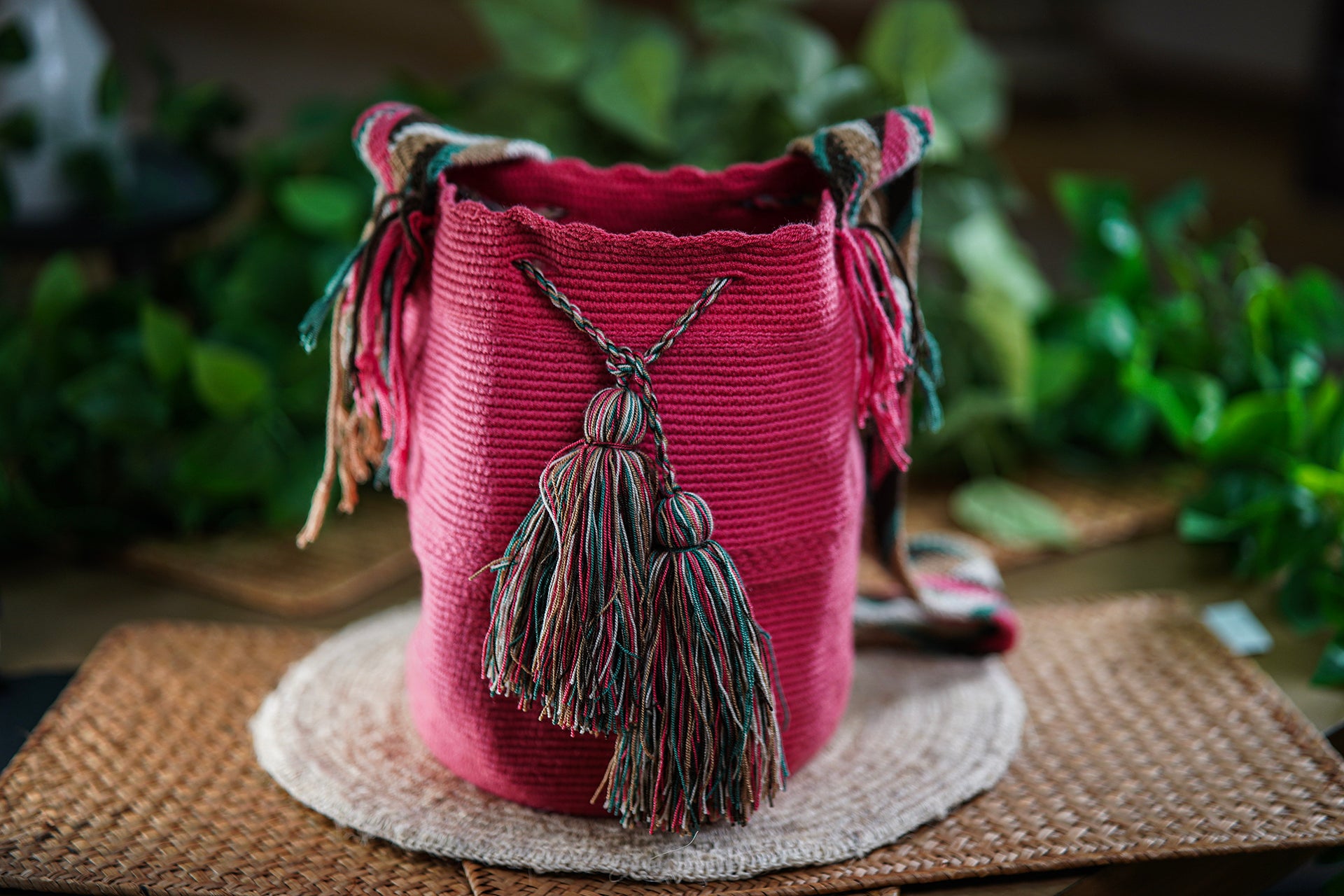 Handmade Yellow Bag with Multicolor Details