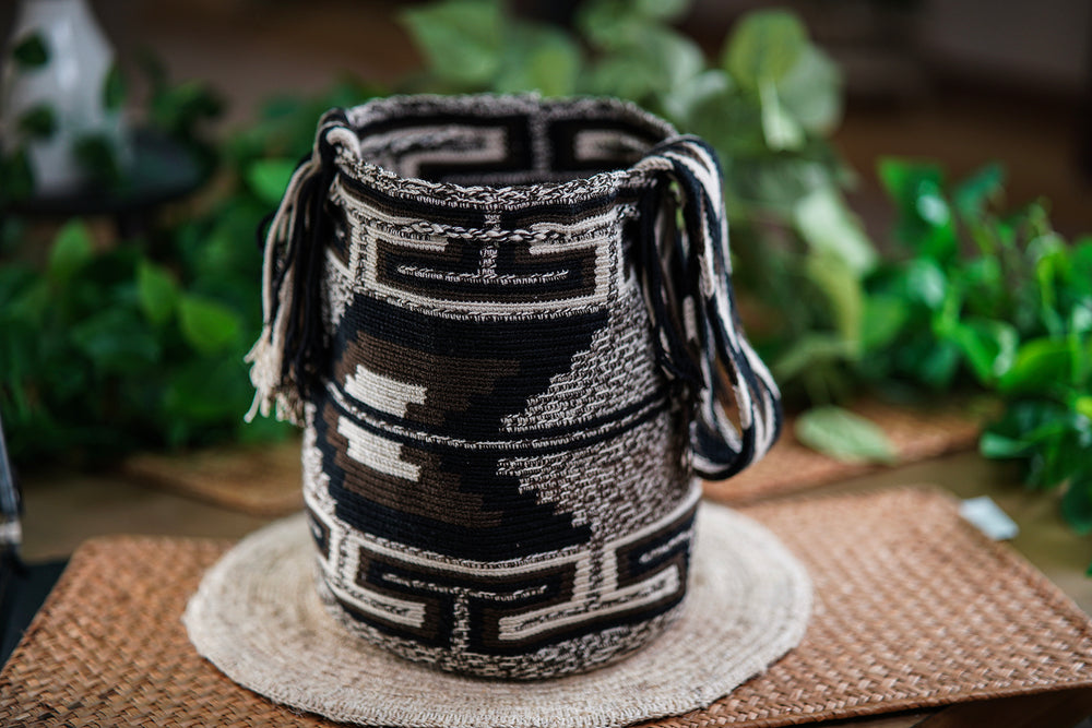 Handmade Earth Tones and Black Bag