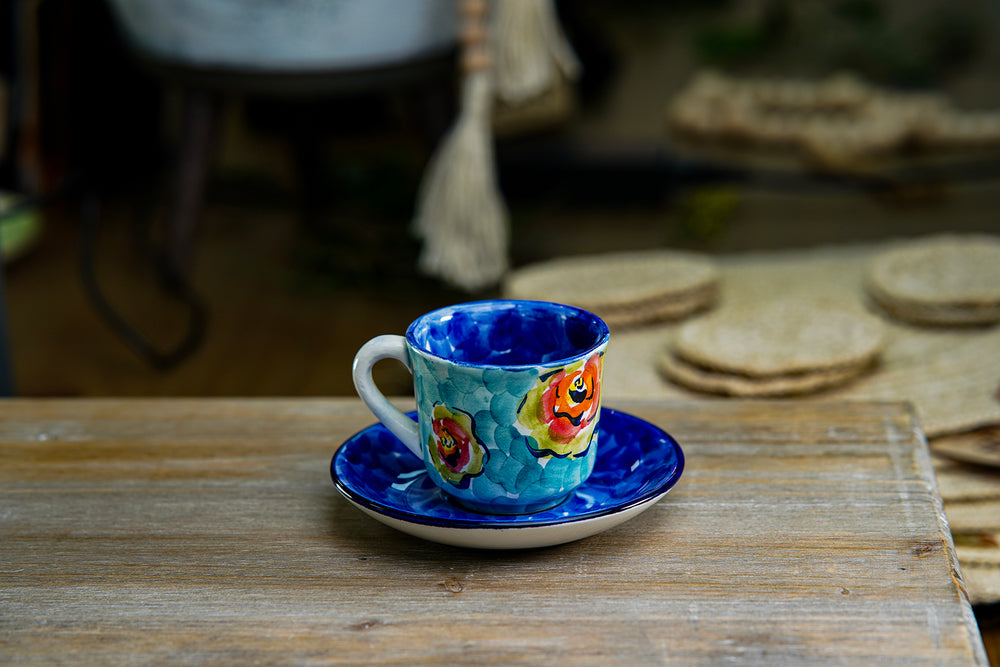 CFS - Small Artisan Mug – Watercolor Floral Design