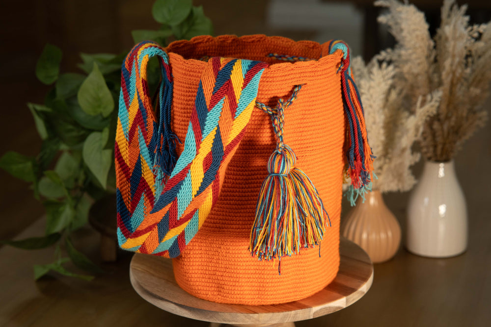 HANDMADE WAYUU COLOMBIAN BAG - LARGE #029