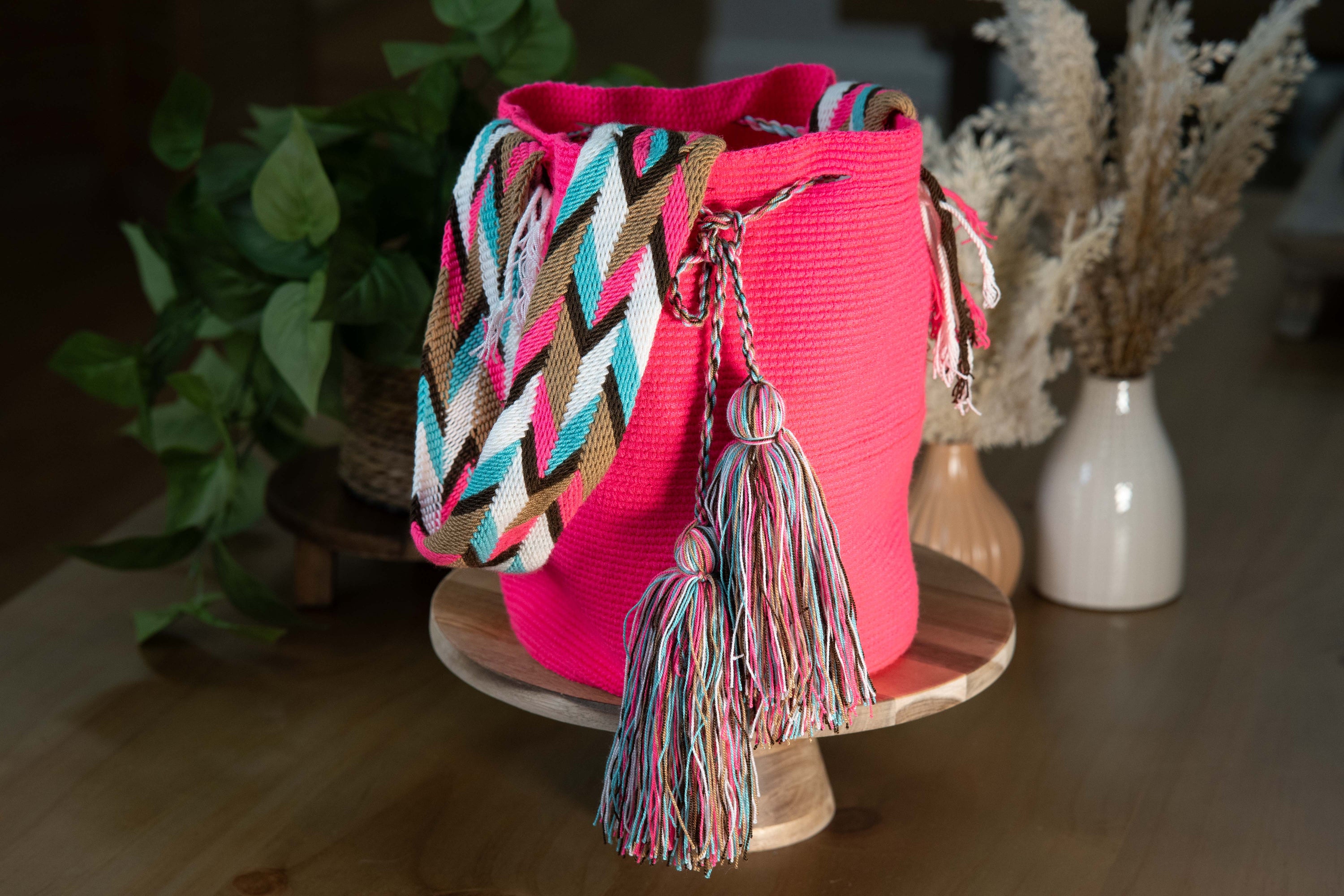 HANDMADE WAYUU COLOMBIAN BAG - LARGE #034