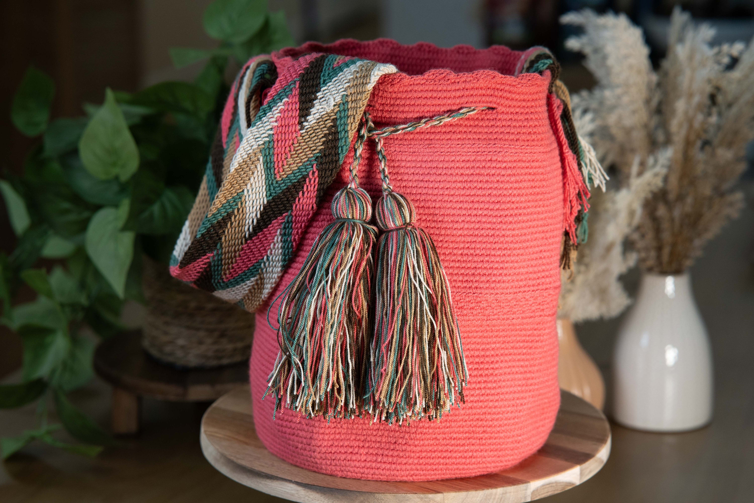 HANDMADE WAYUU COLOMBIAN BAG - LARGE #039