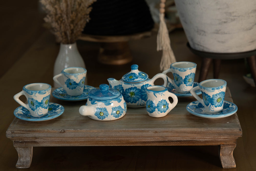 CFS Coffee Mug: CERAMIC TABLEWARE - BLUE FLOWERS