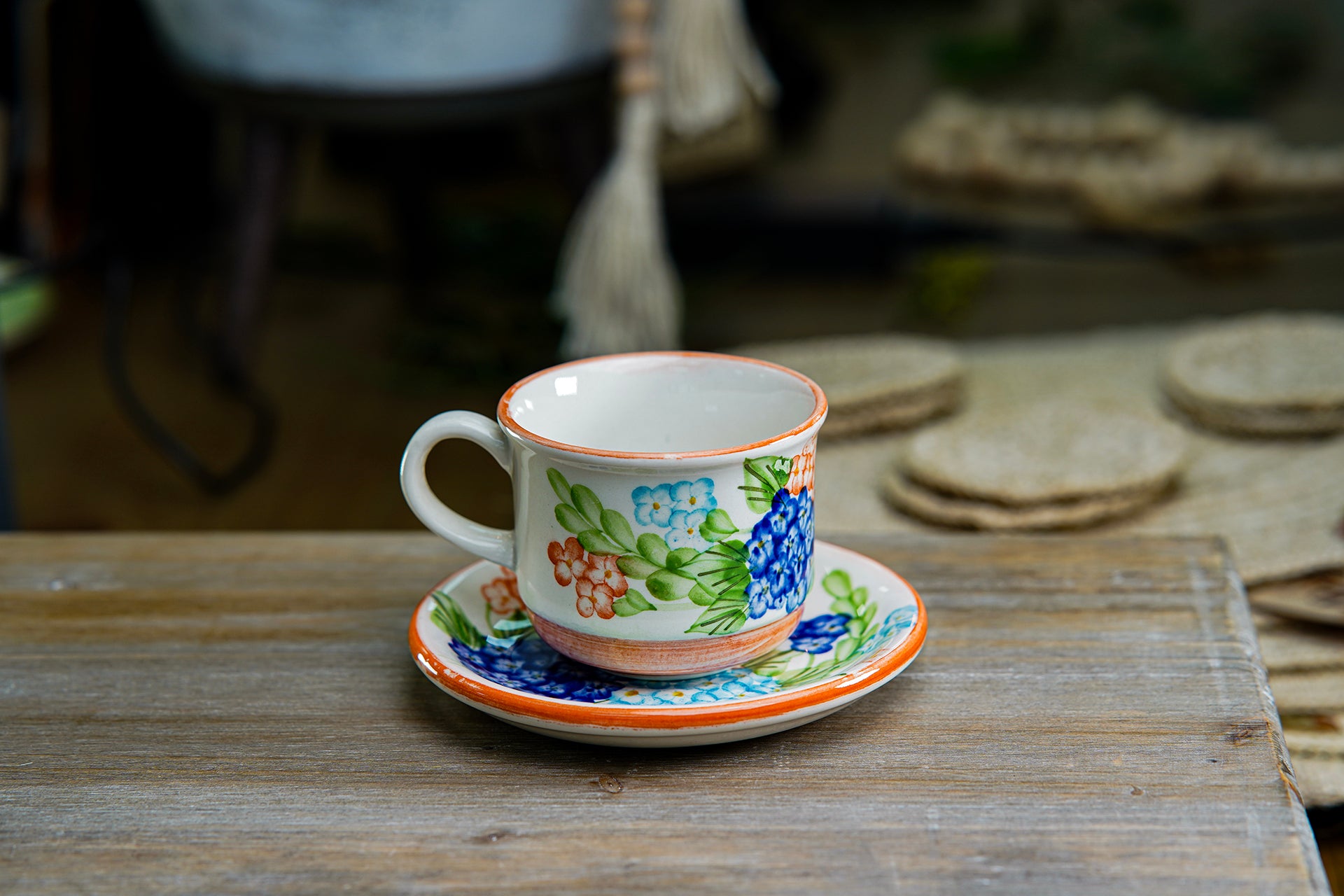 CFS - Medium Artisan Mug – Multicolor Floral Design