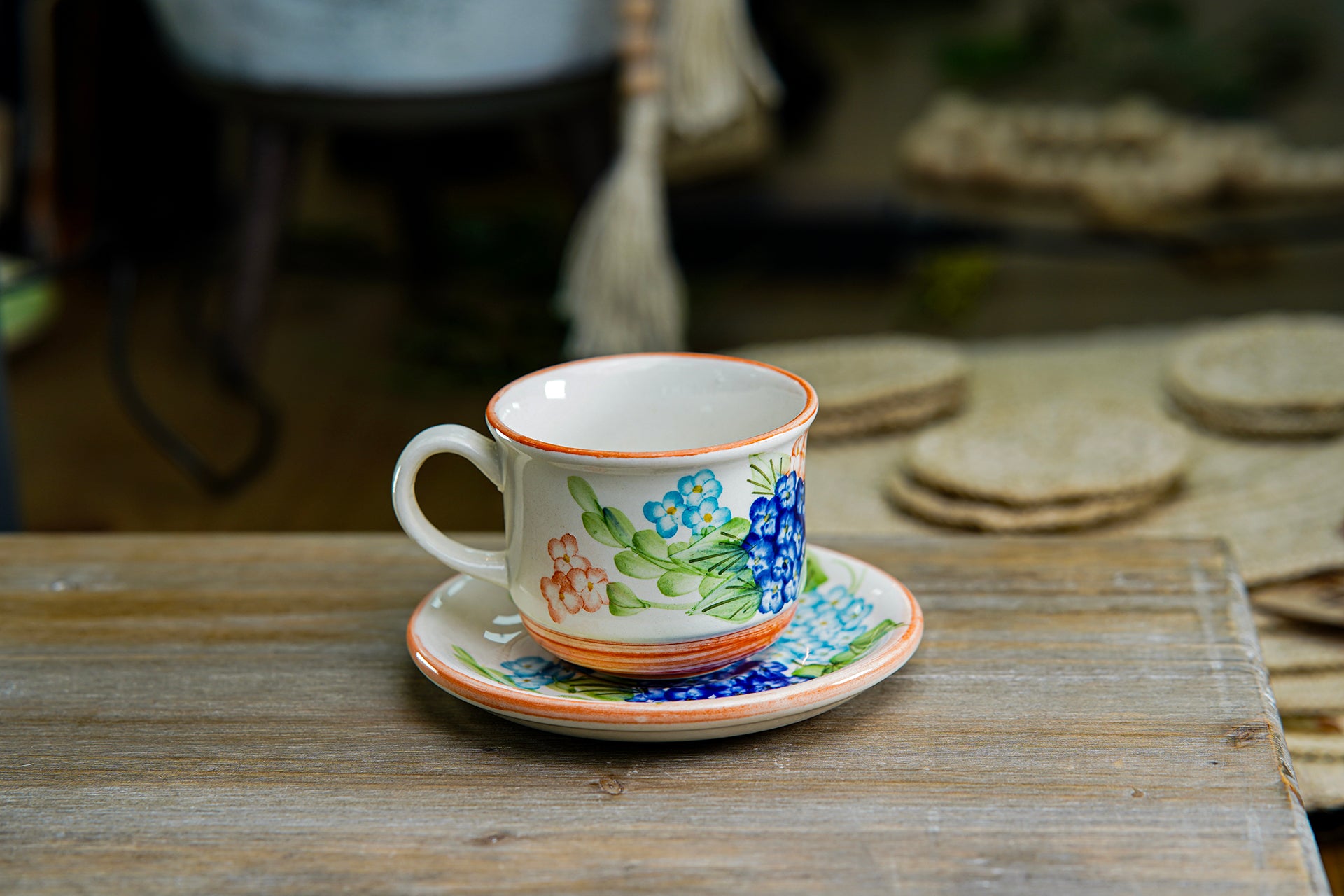 CFS - Medium Artisan Mug – Multicolor Floral Design