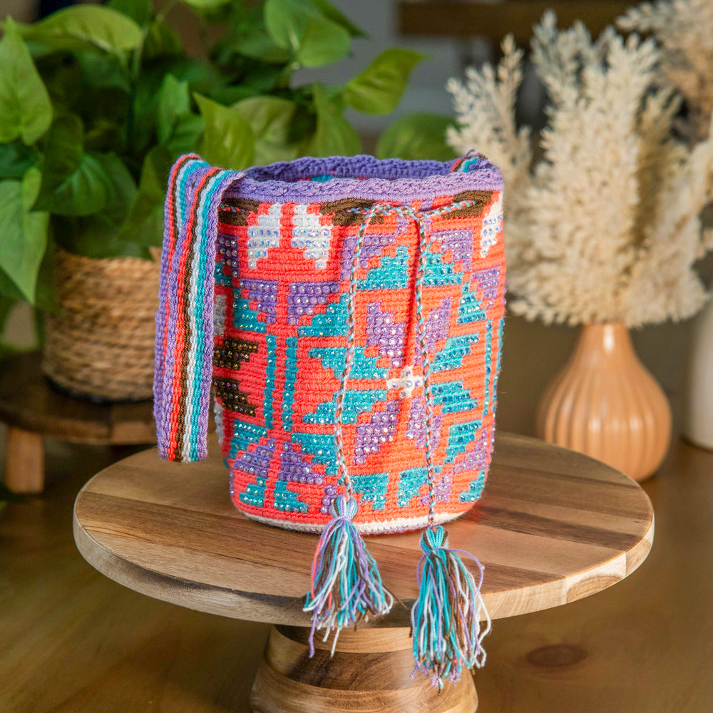 HANDMADE WAYUU COLOMBIAN BAG - SMALL #017