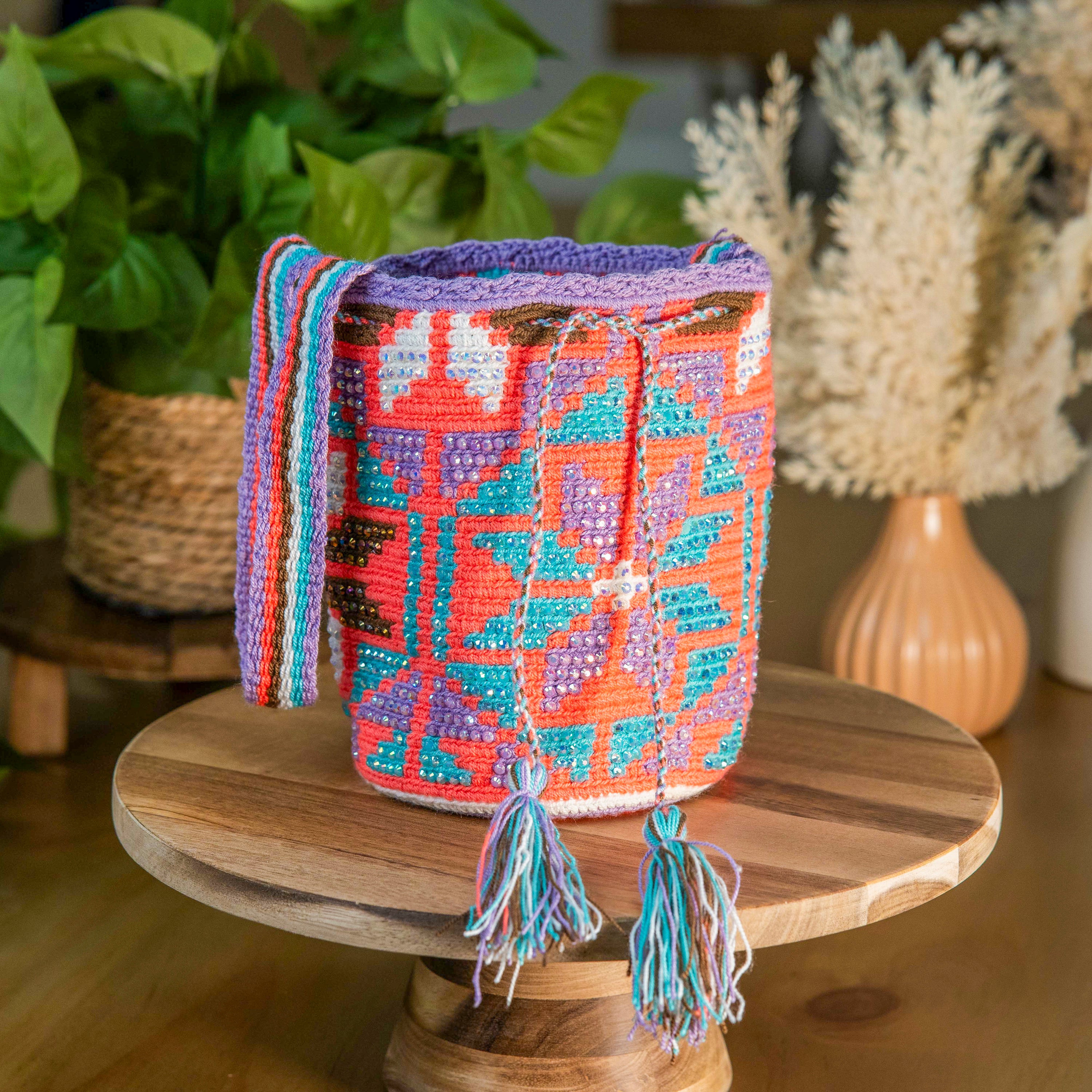 HANDMADE WAYUU COLOMBIAN BAG - SMALL #017